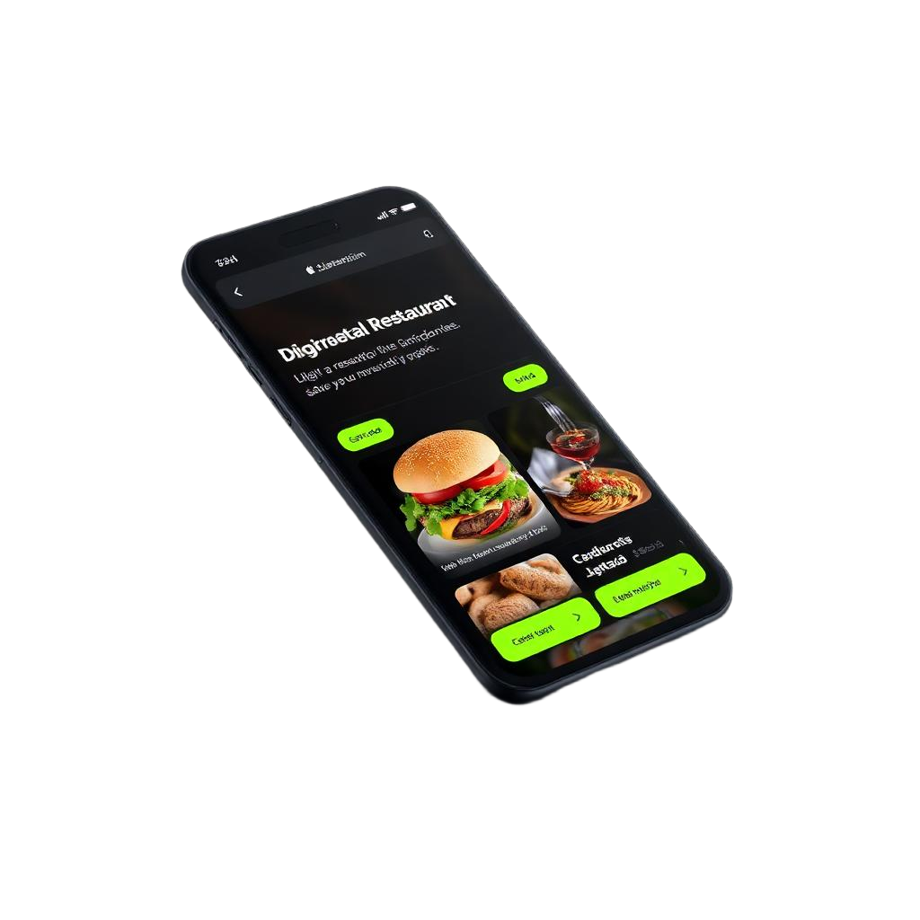 DajMeni.me menu editor mockup